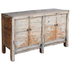 Four-Door Gray Sideboard