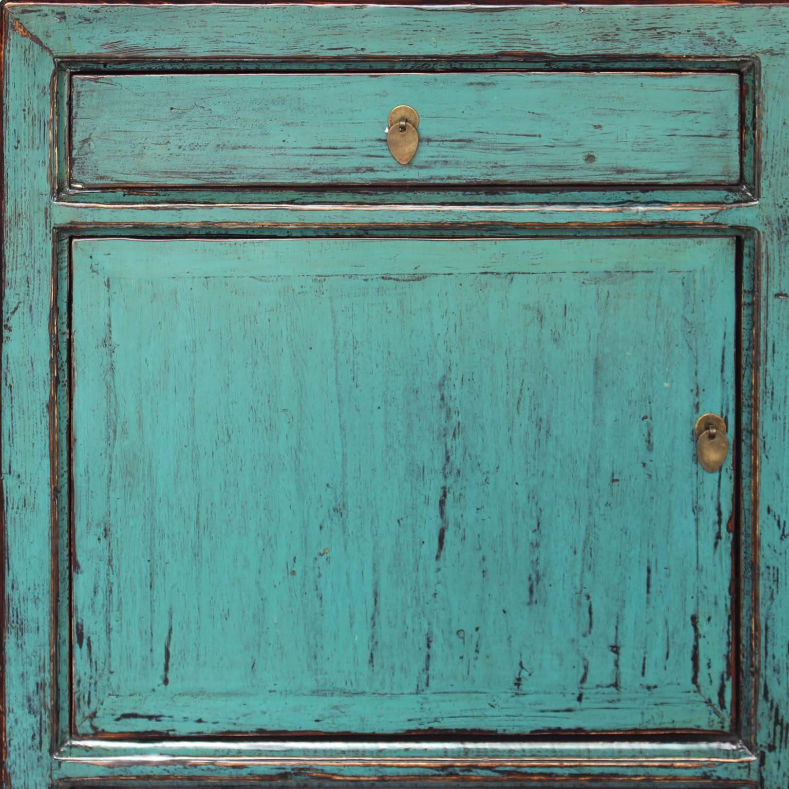Turquoise Sideboard (Holz)