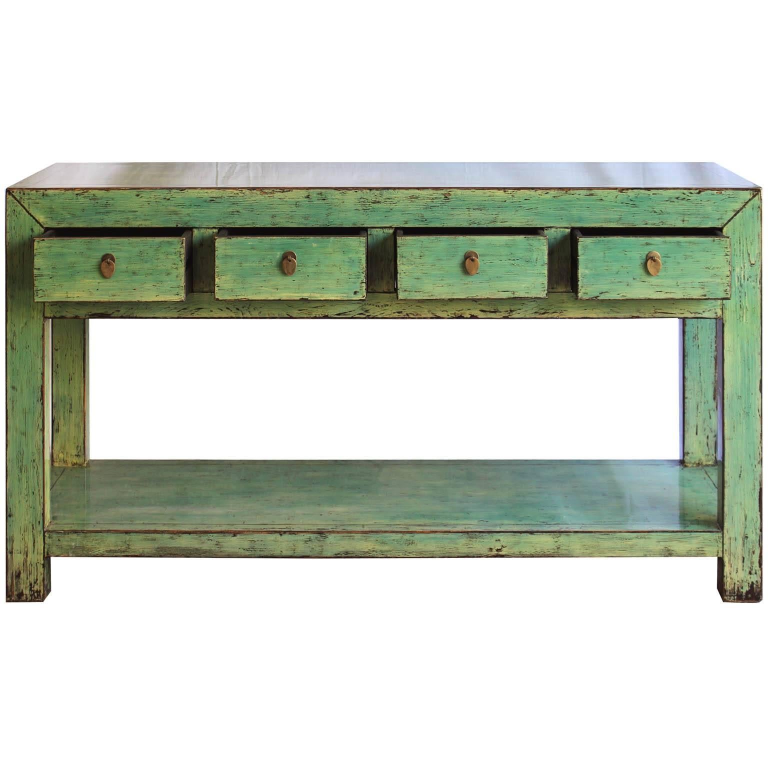 green console tables