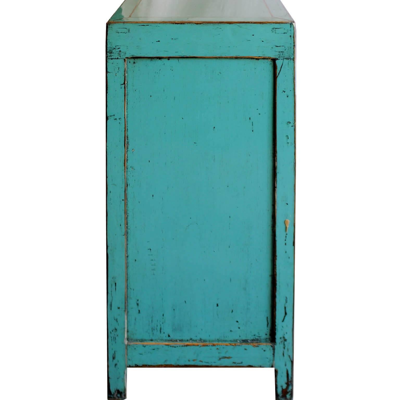 Contemporary Light Blue Sideboard