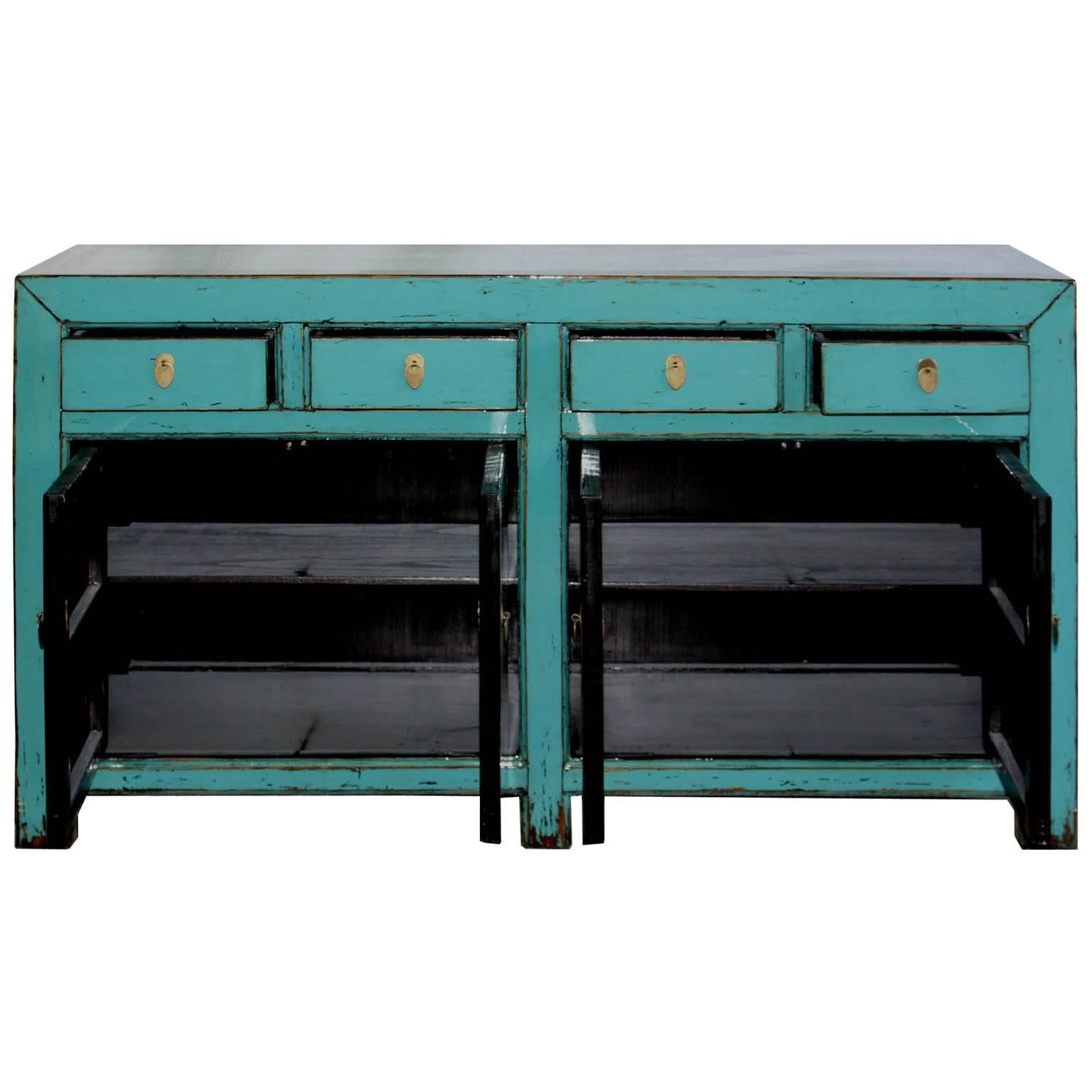 turquoise sideboard