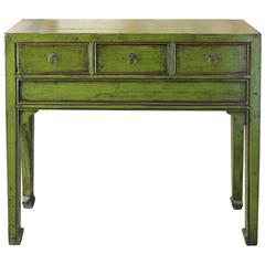 Lime Green Console Table