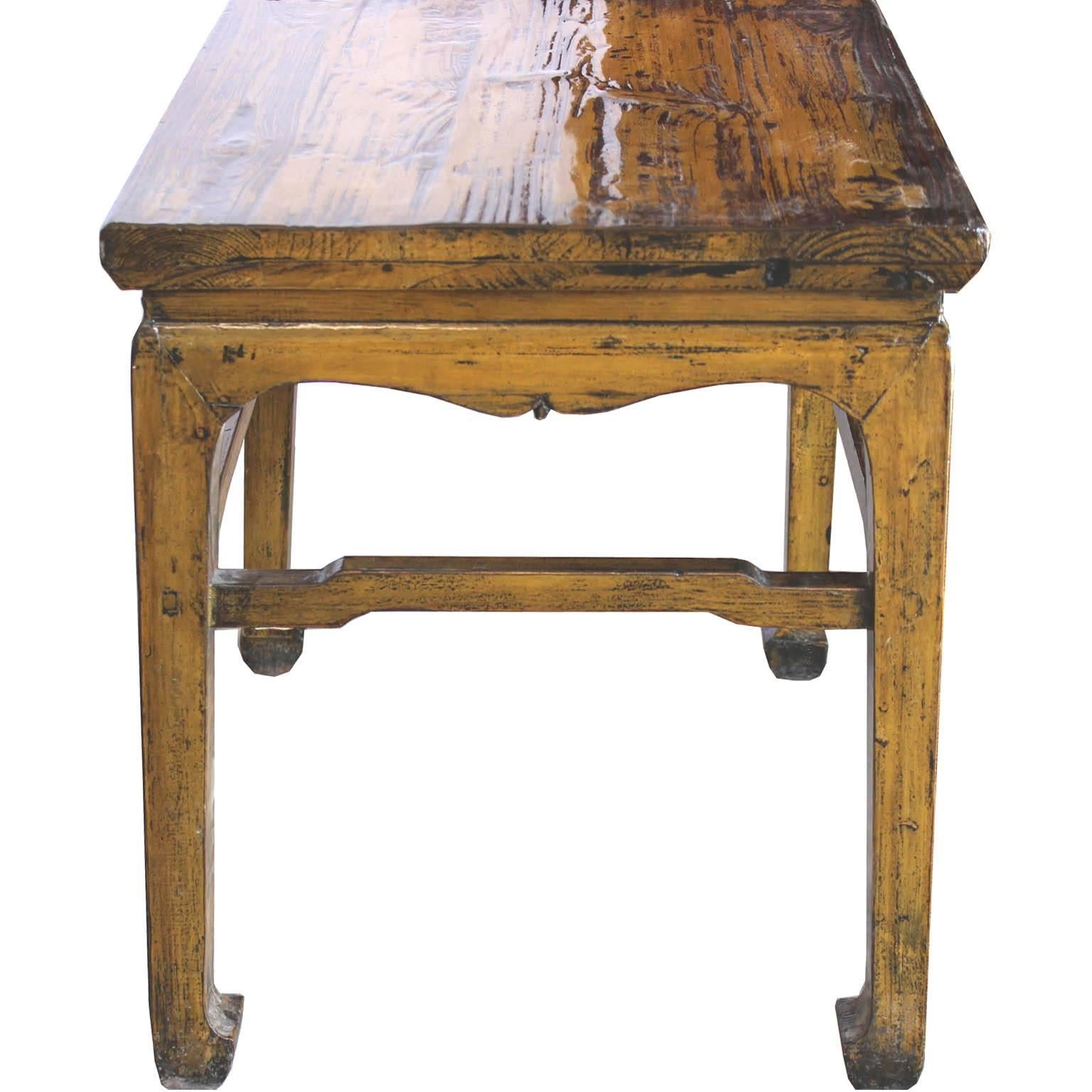 Chinese Mustard Ming Style Table