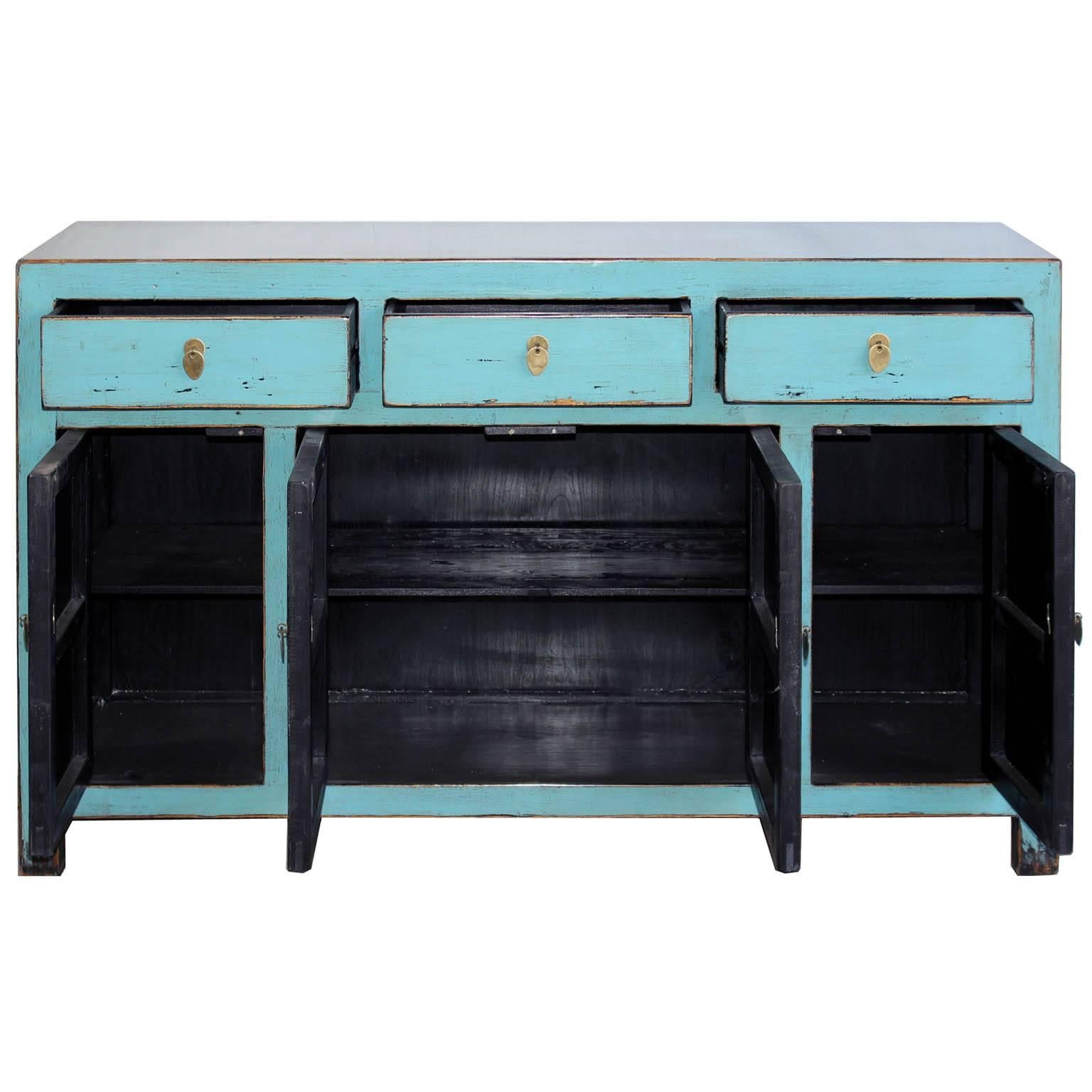 Dongbei Blue Sideboard In Good Condition In San Francisco, CA