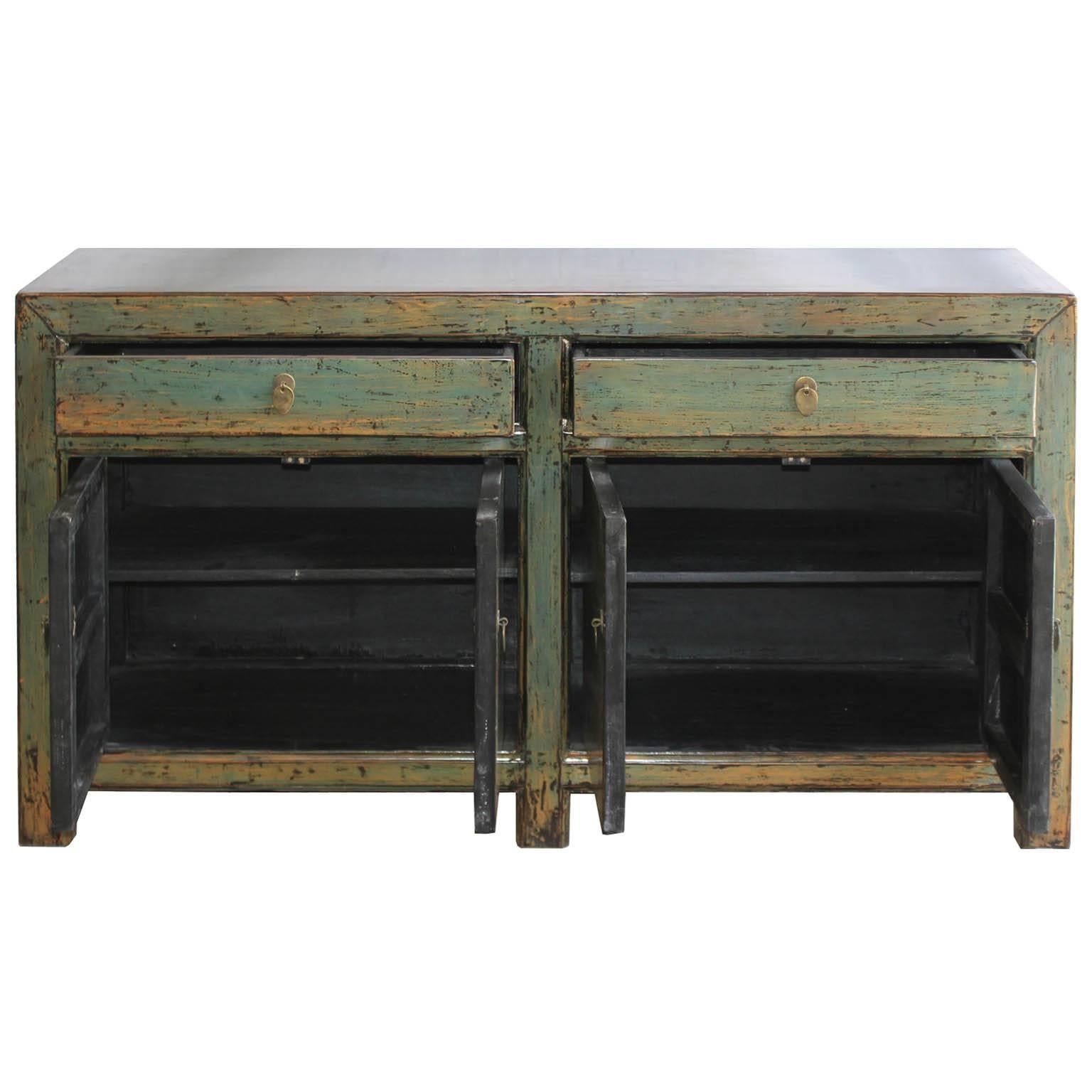 Chinese Green Sideboard