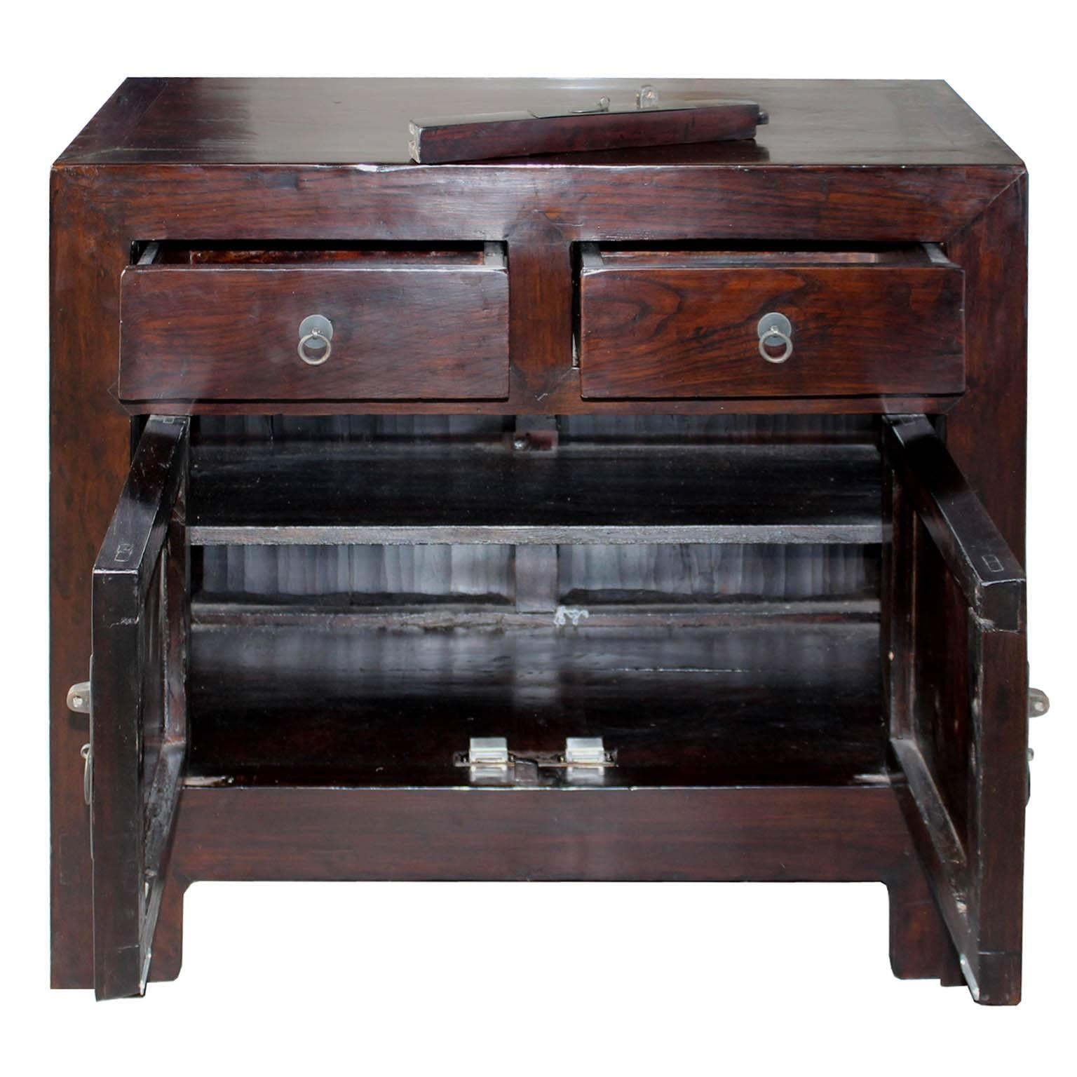 Chinese Elm Chest with Two-Door