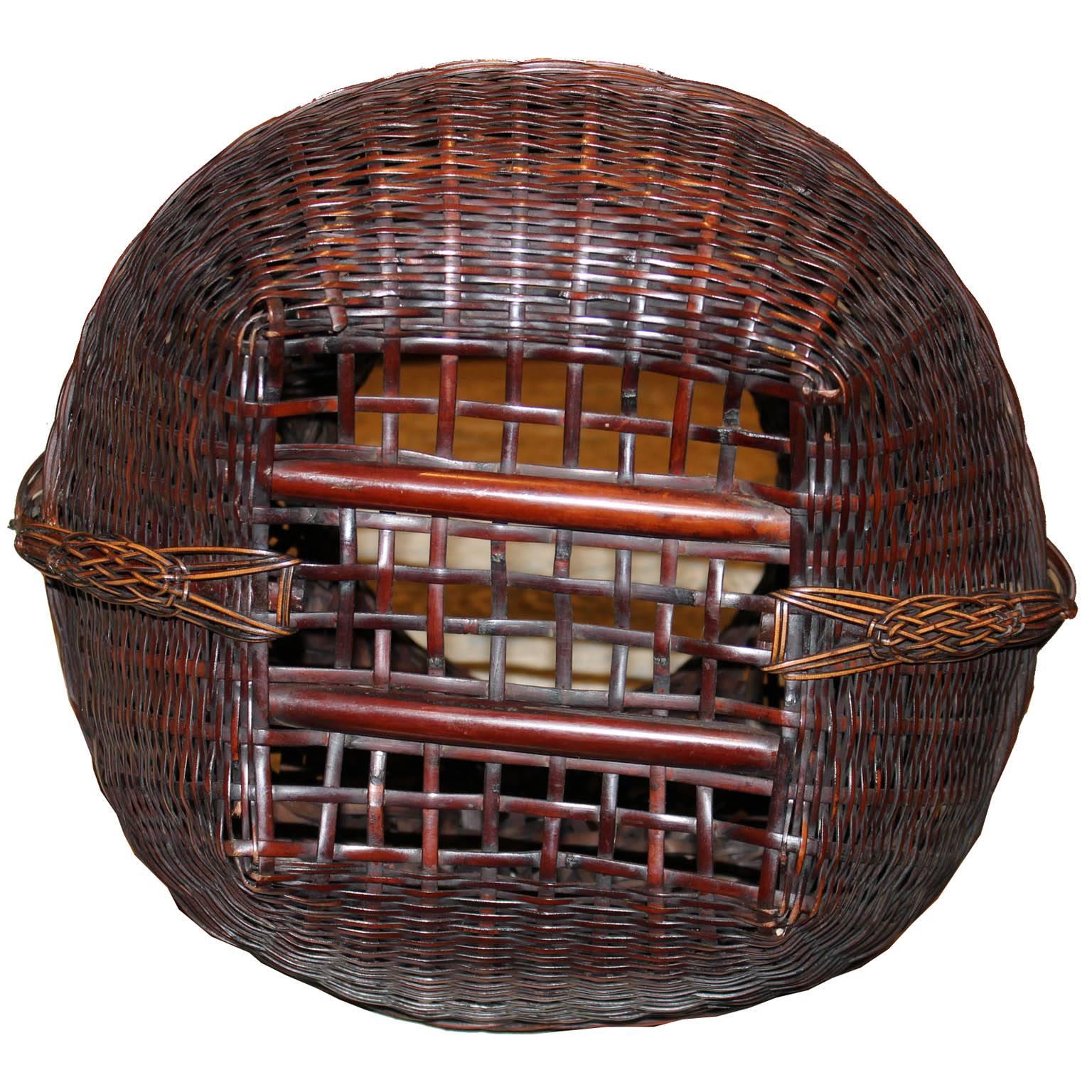 Japanese Bamboo Ikebana Basket 4