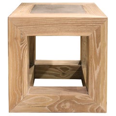 Stone Top Cube Table