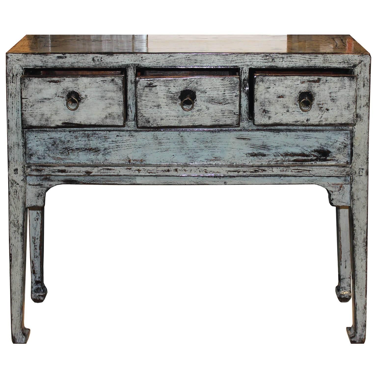 Chinese Shanxi Grey Console Table