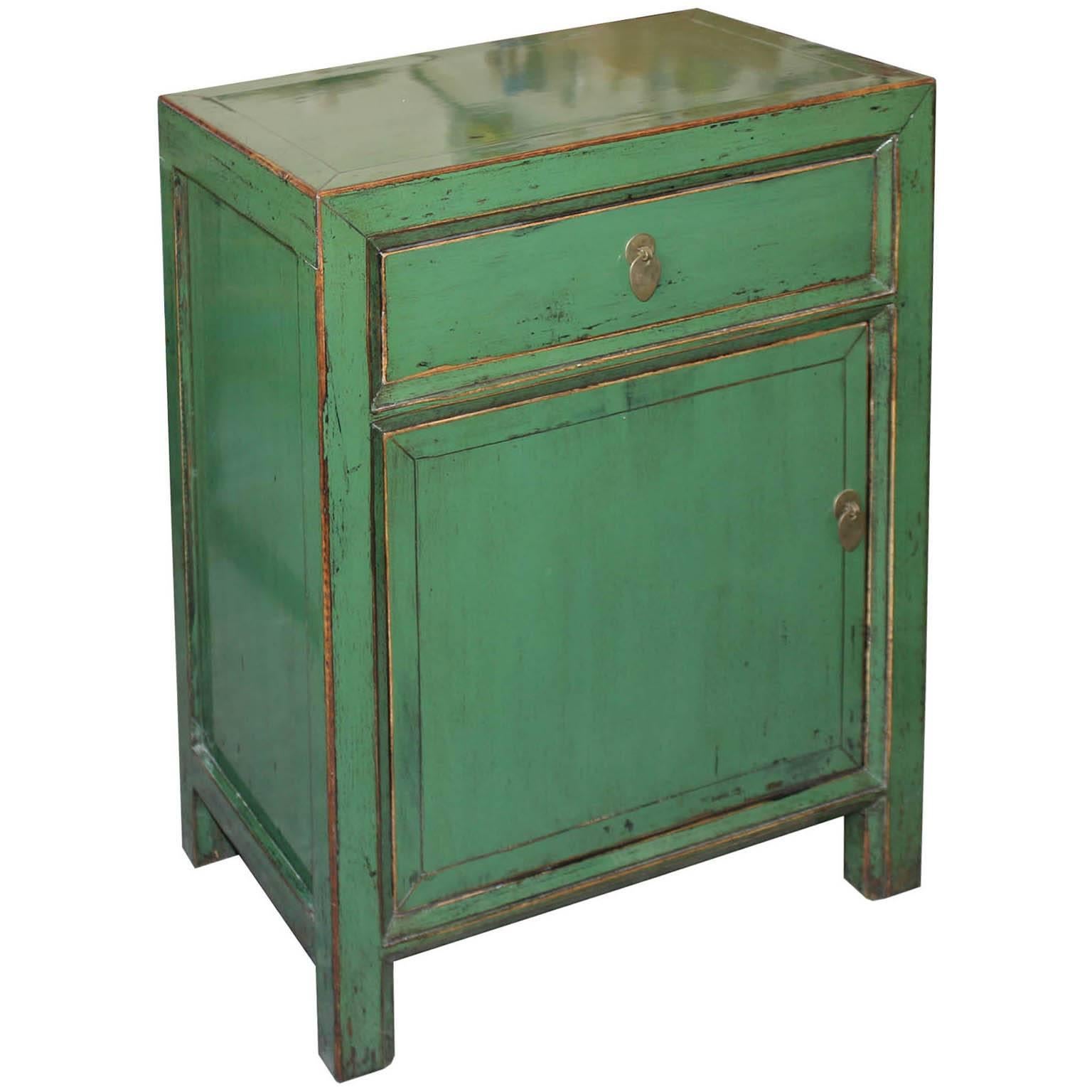 Chinese Green Side Chest