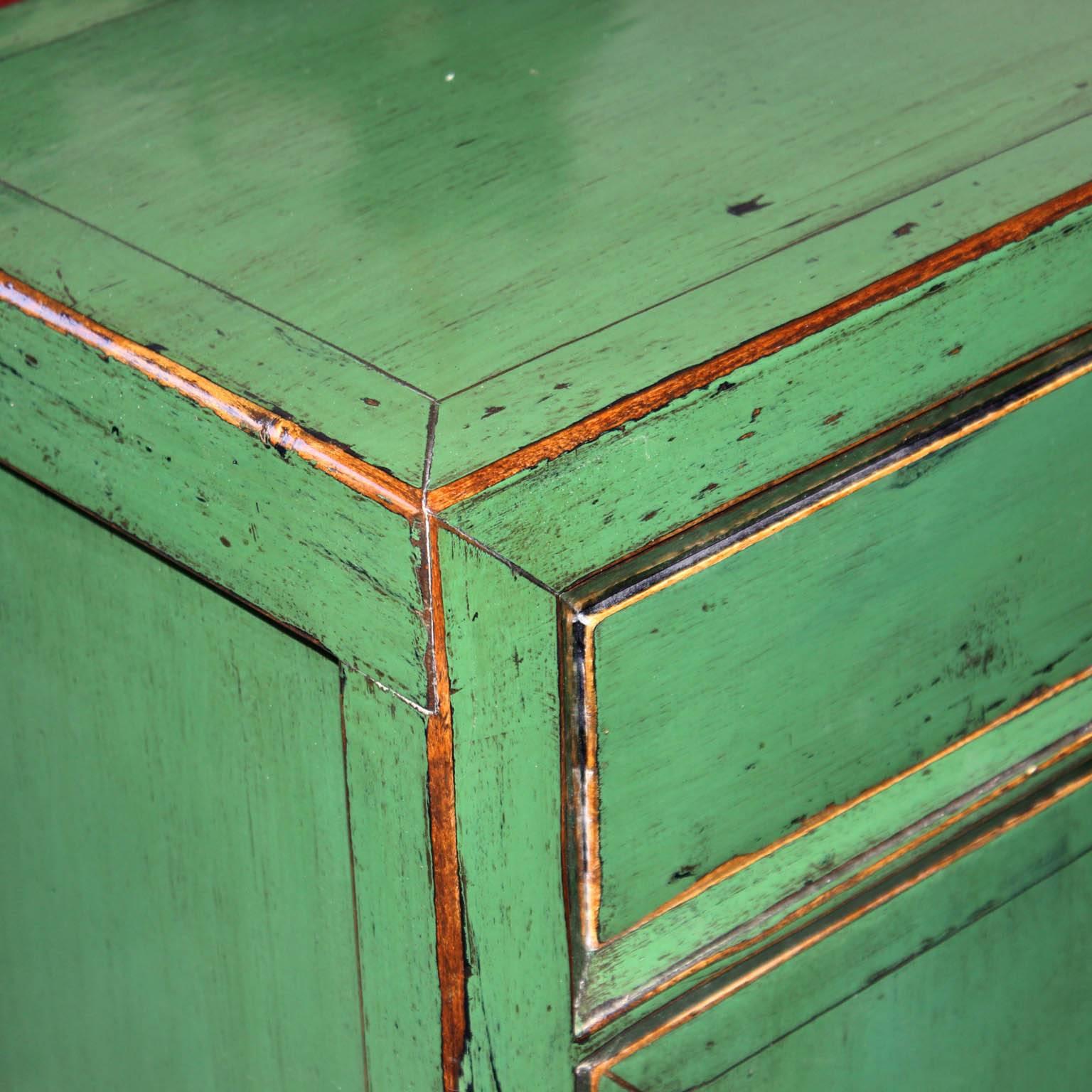 Contemporary Green Side Chest