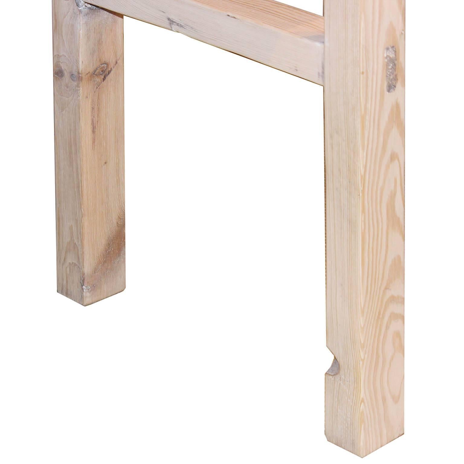Wood Three-Drawer Console Table