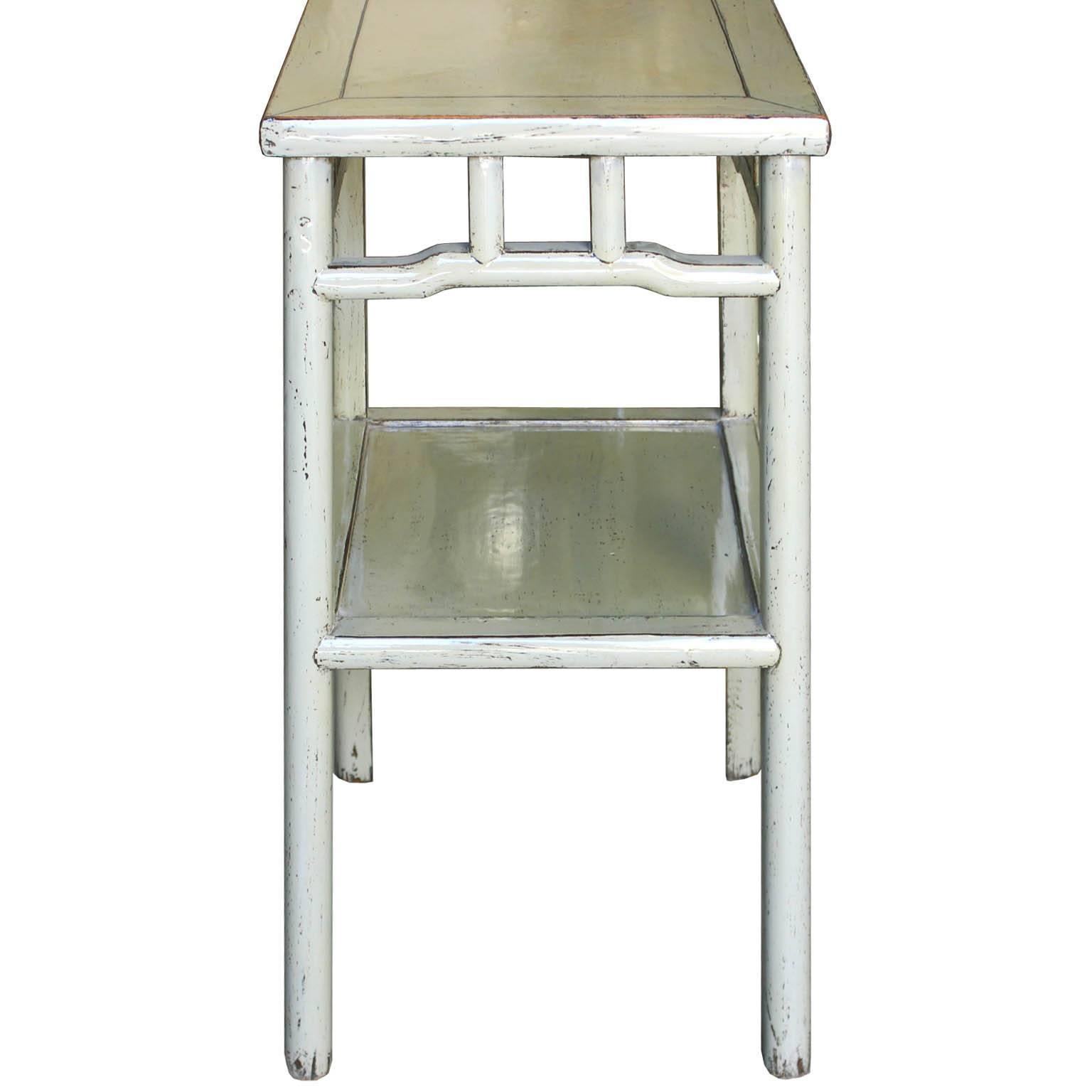 Chinese Gray End Table