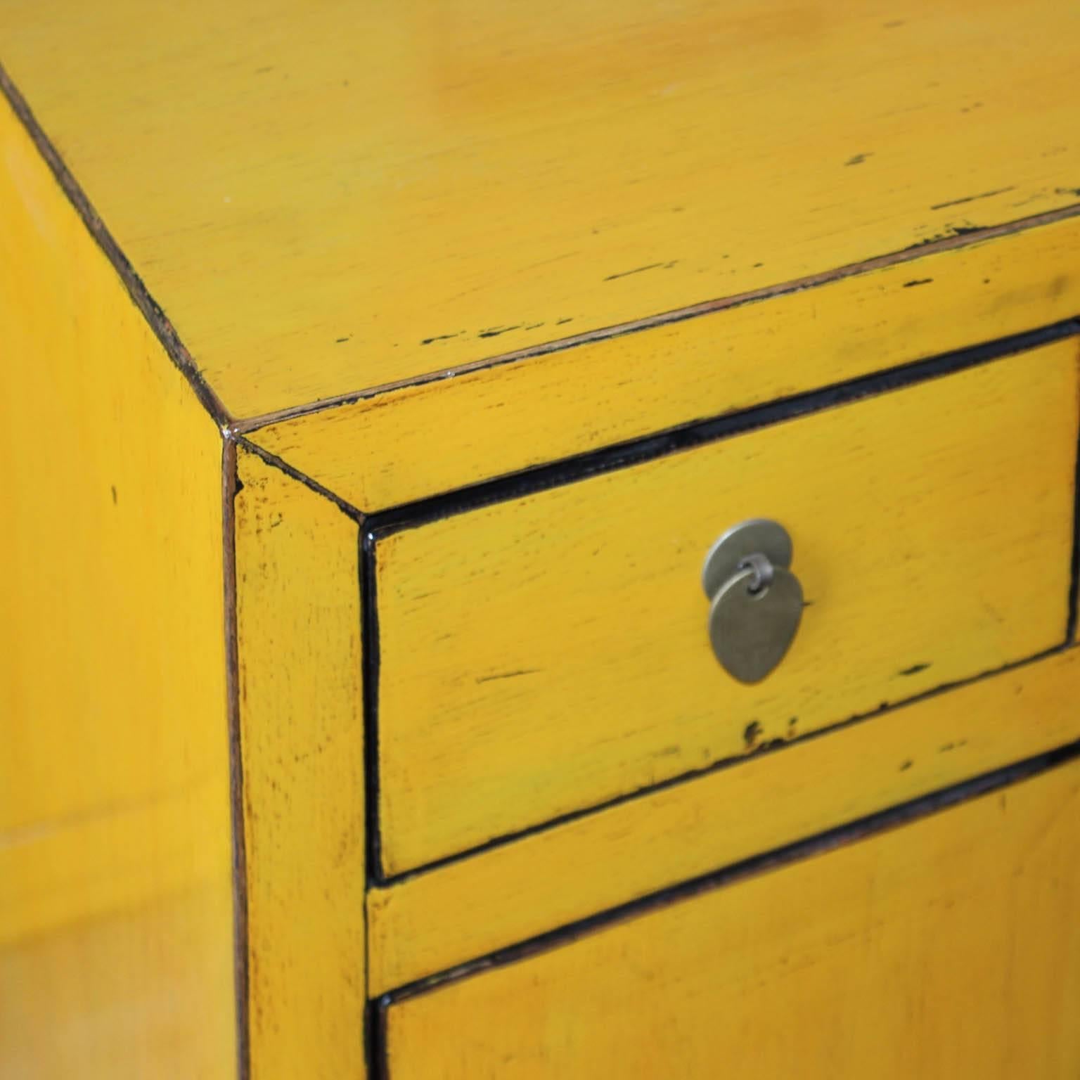 Yellow Two-Drawer Chest 2