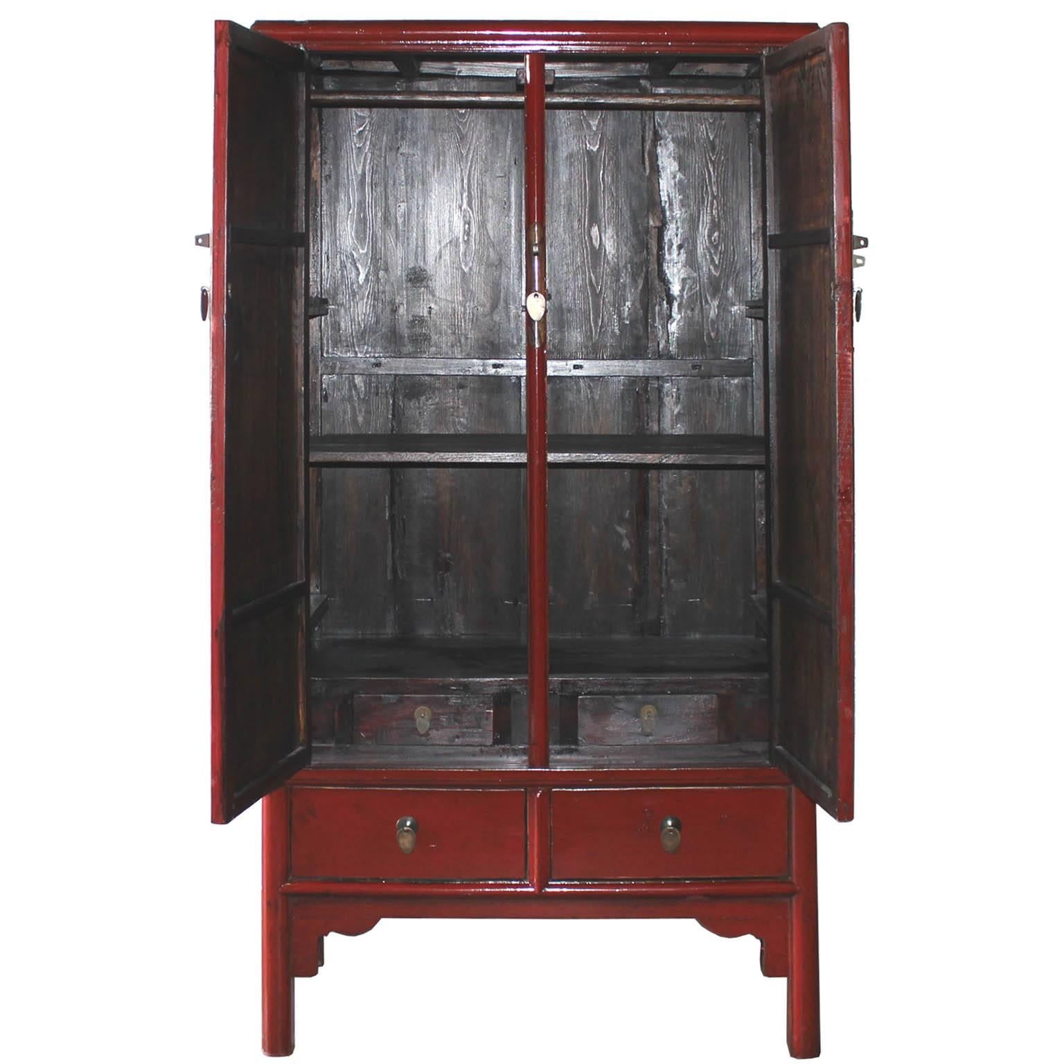 Chinese Red Armoire
