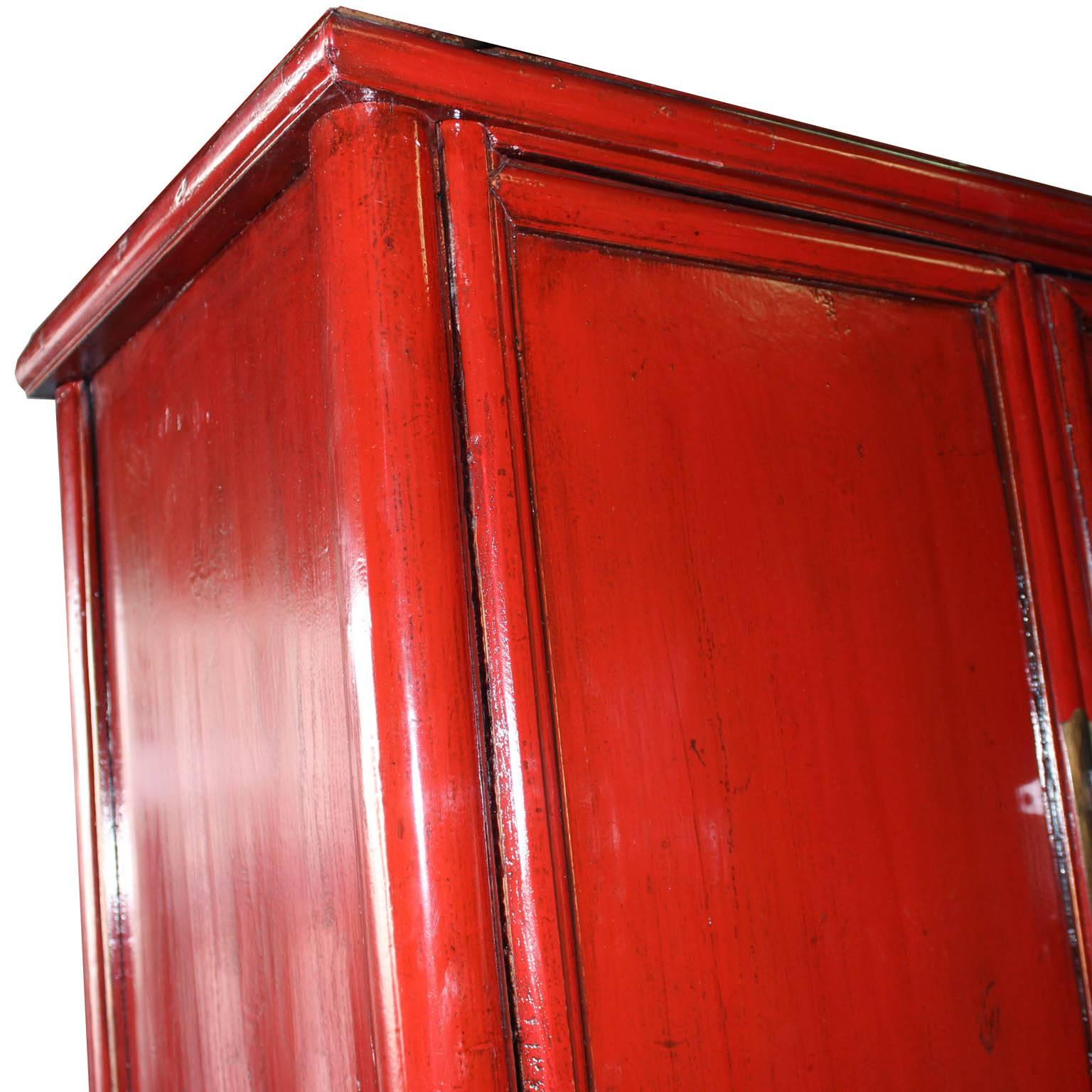 Early 20th Century Red Armoire