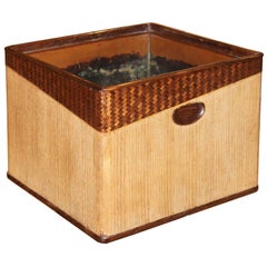 Japanese Kiriwood & Bamboo Hibachi Basket
