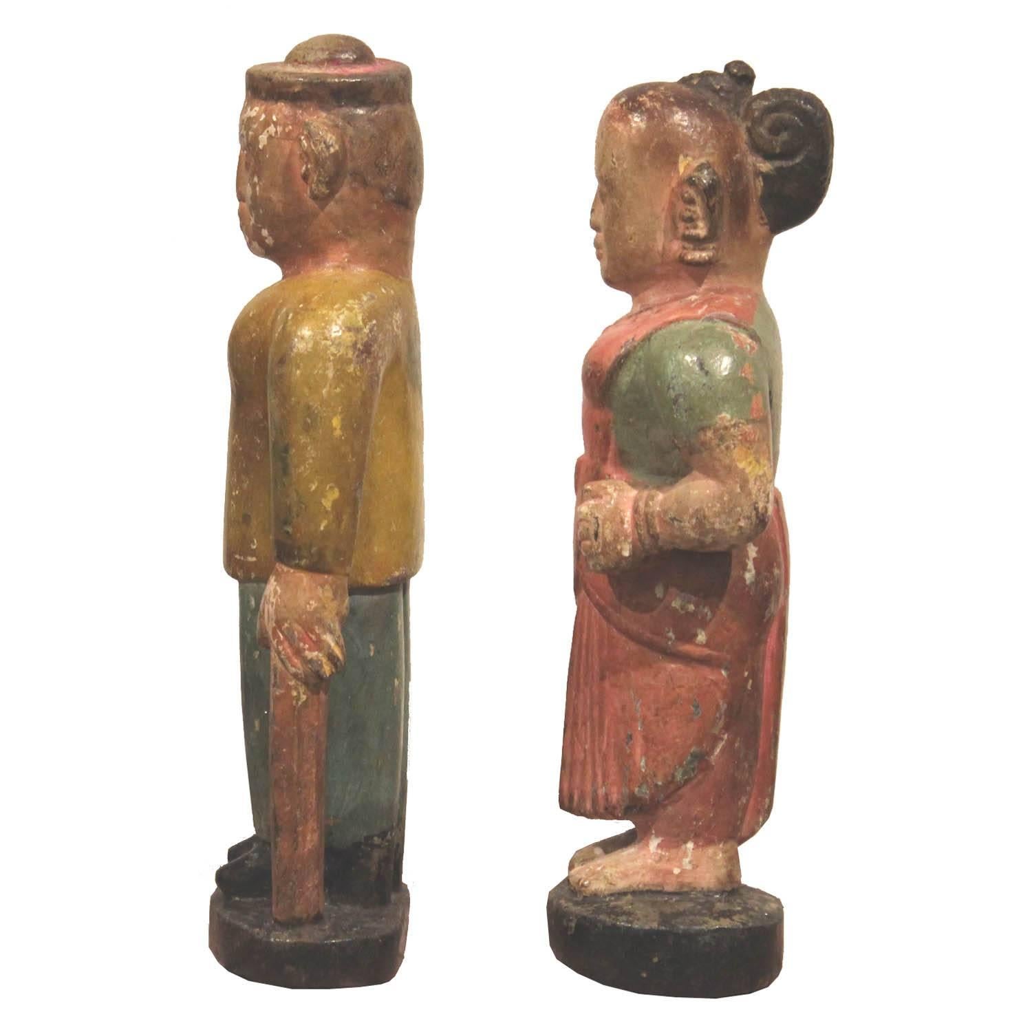 Pair of Indian Folk Figures 3