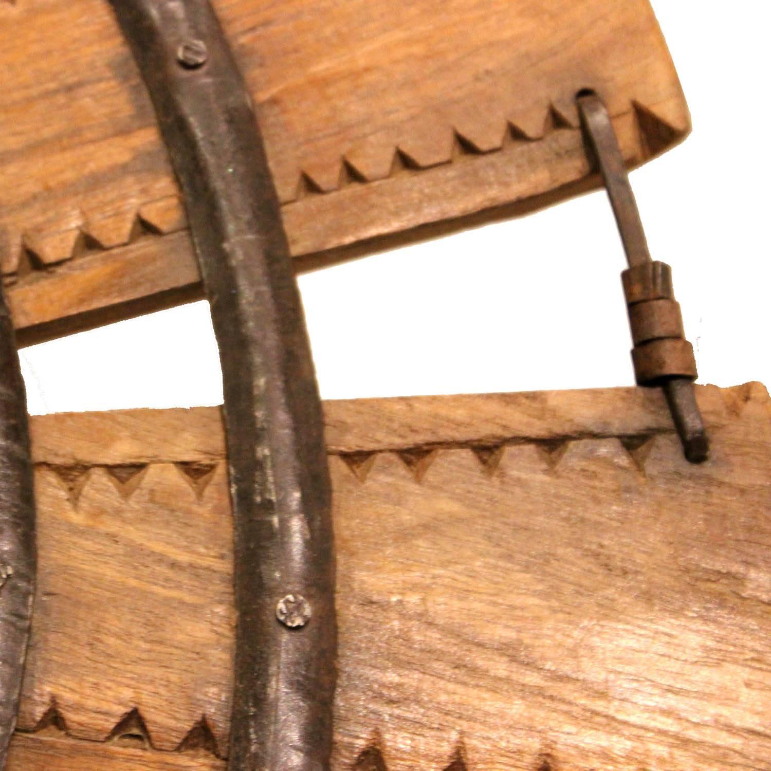 Early 20th Century Indian Teak Weaving Wheel