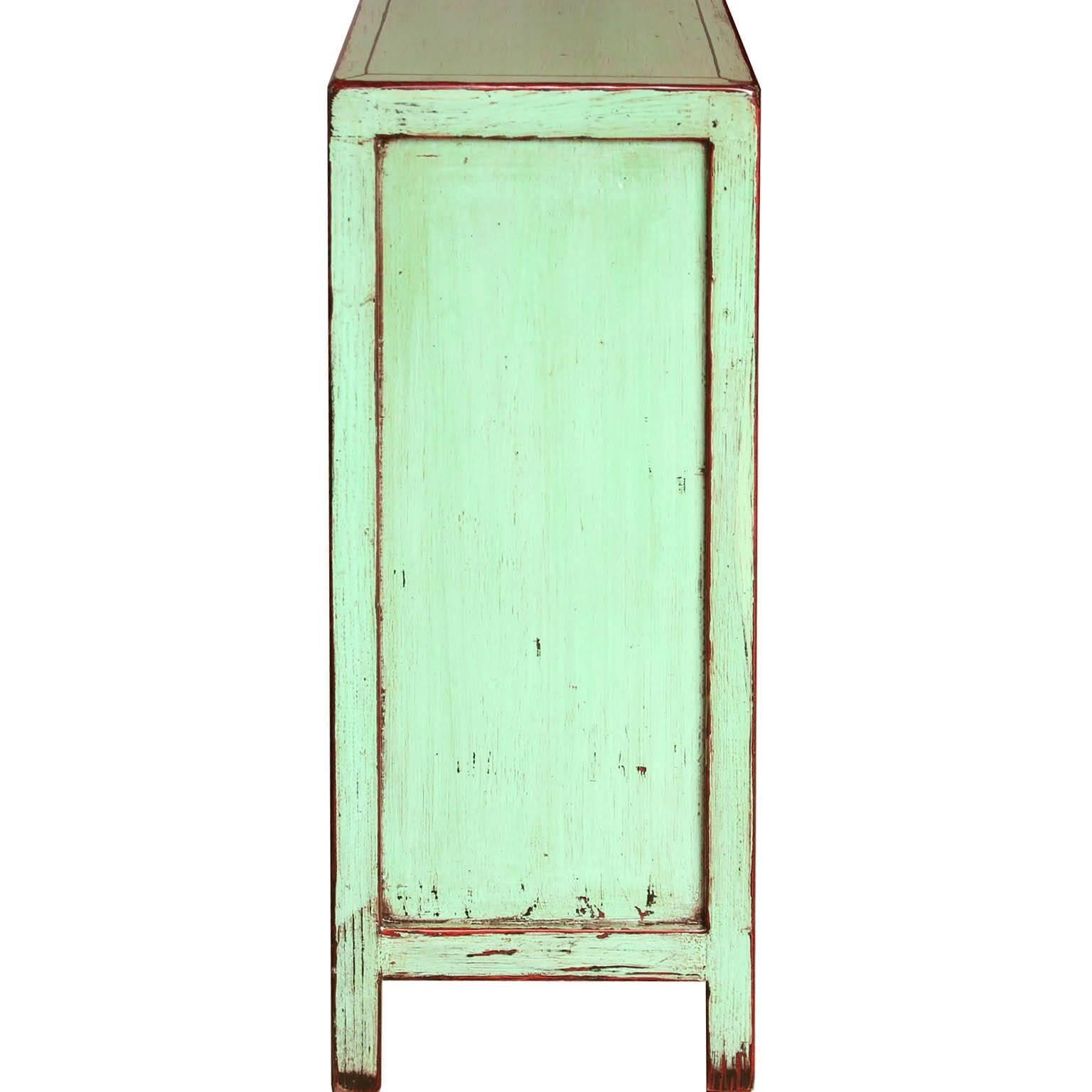 Mint Green Side Chest In Good Condition In San Francisco, CA