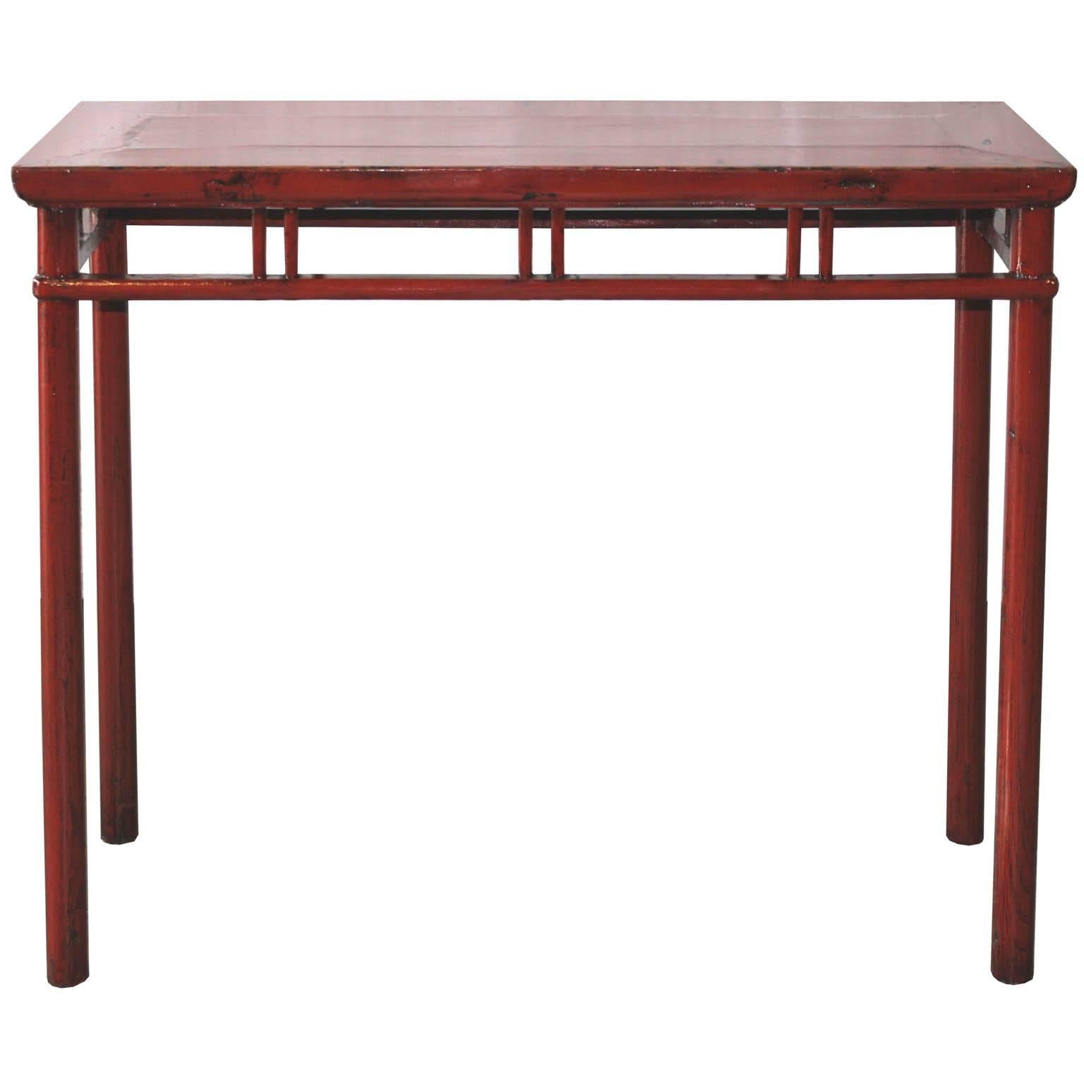 Red Console Table
