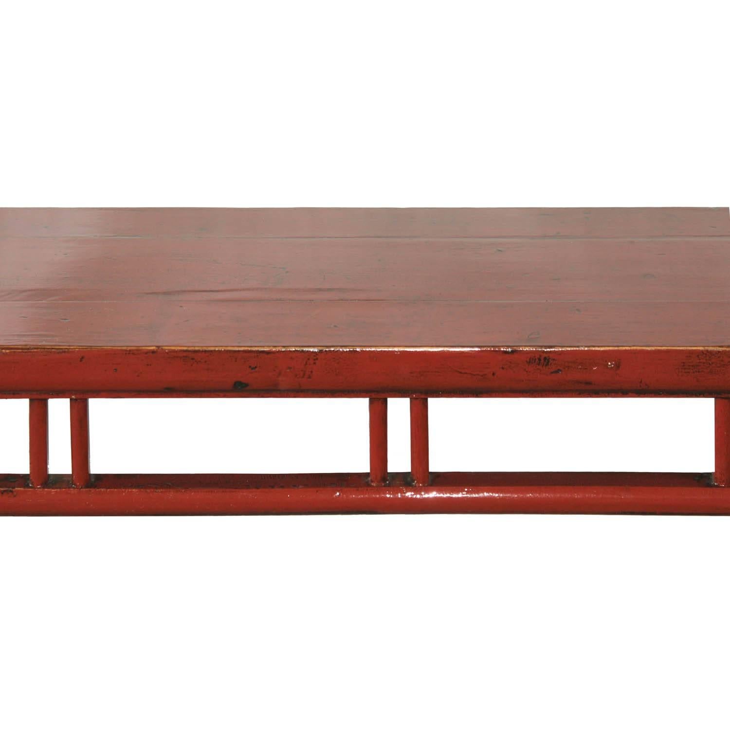 Late 19th Century Red Console Table