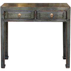 Antique Gray Ningbo Console Table
