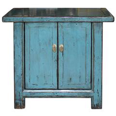 Blue Two-Door Chest
