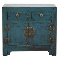 Antique Shanxi Blue Side chest