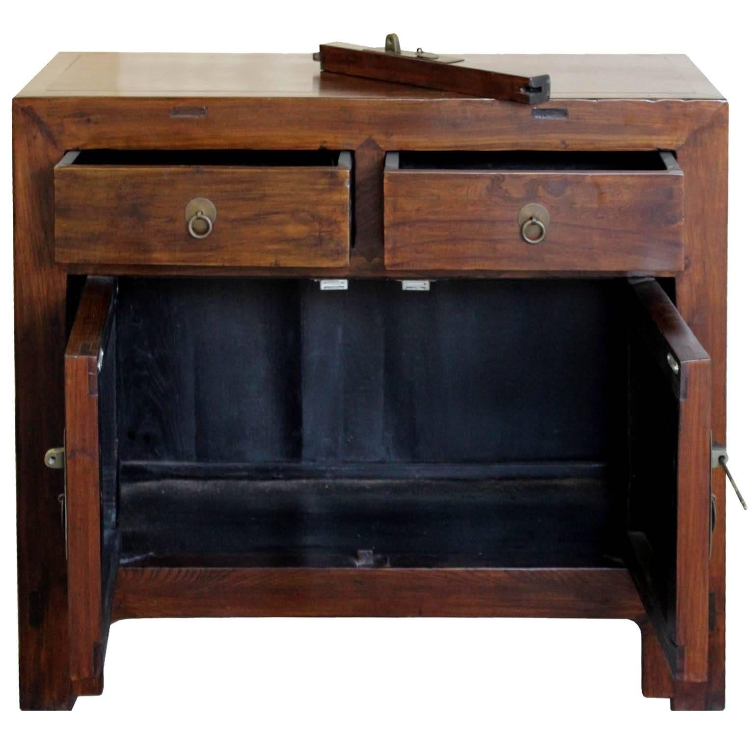 Chinese Two-Door Elm Chest