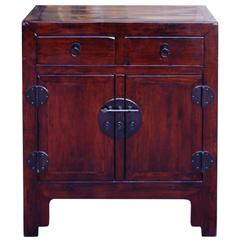 Antique Elm 2-Door Chest