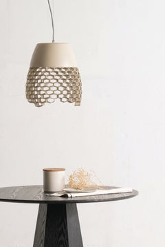 High Boy Galvanized Iron Pendant Light, Khaki, 13.5 in