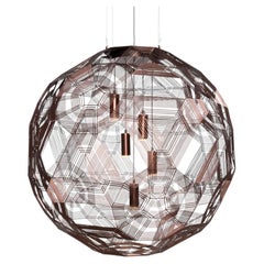 Zattelite Galvanized Iron Pendant Light, Copper, 39.5 in