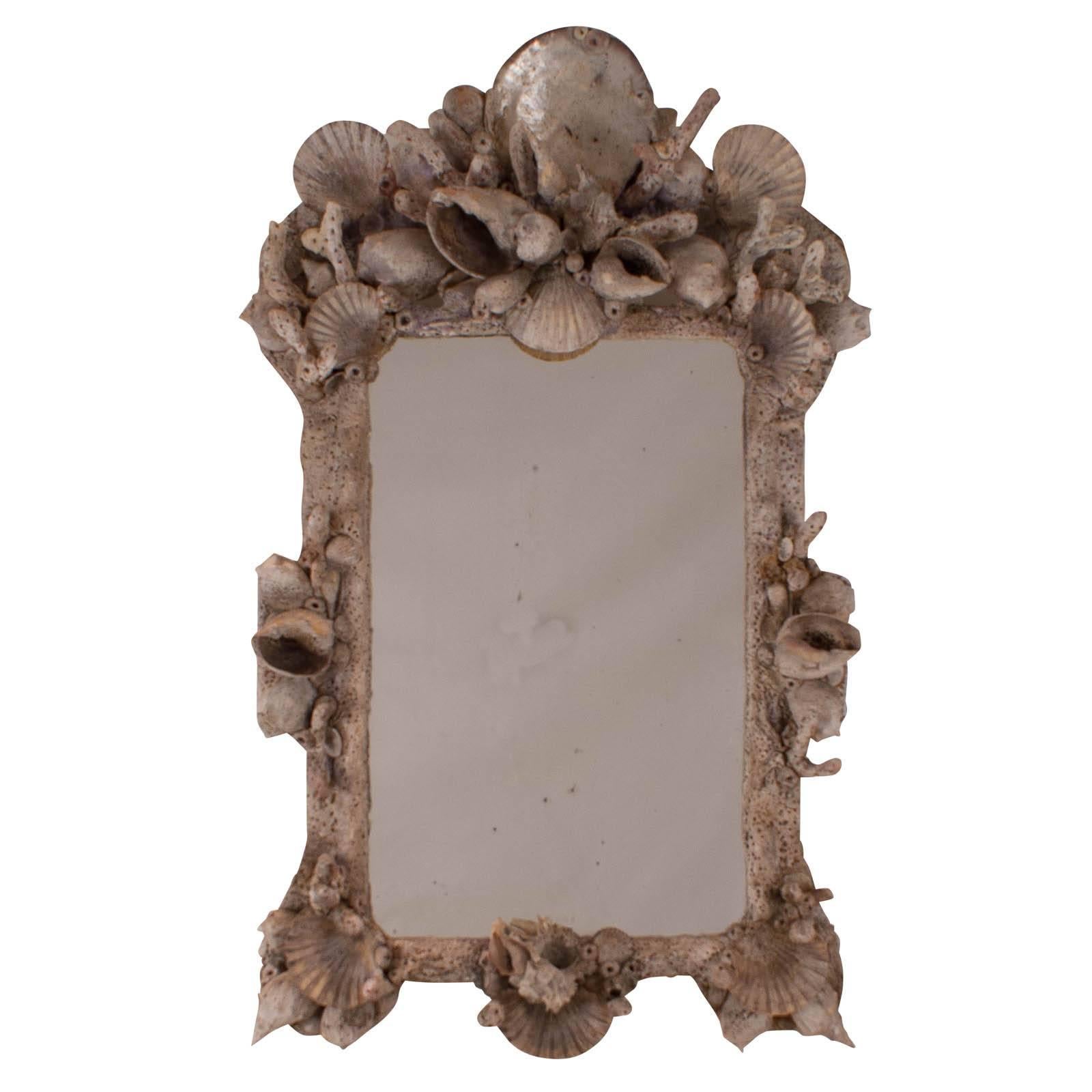 Vintage Grotto Shell Mirror Argentina, 1970