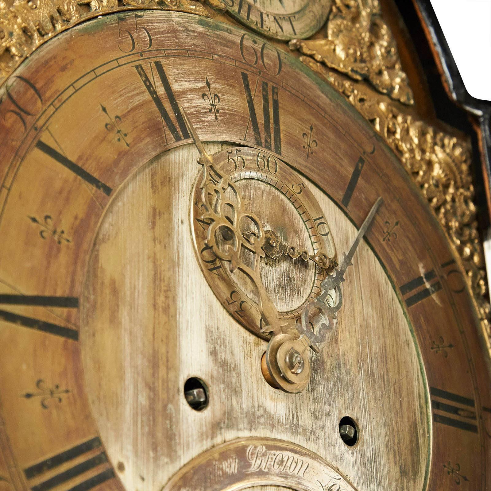 English Early 18th Century Chinoiserie Long Case Clock 1