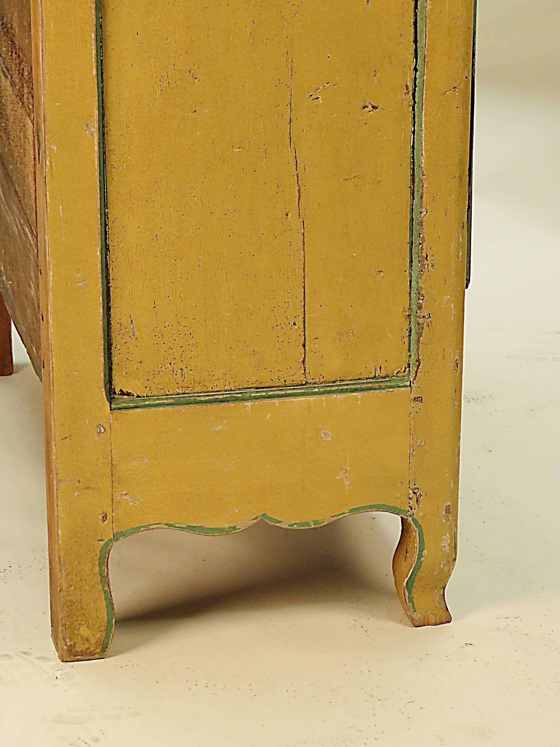 Italian Painted Armoire/Bookcase/Cabinet, circa 1820 In Good Condition In San Francisco, CA