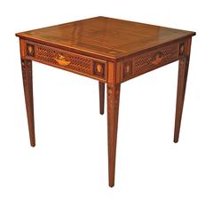 Magiolini Type Italian Inlaid Game Table, Milan, circa 1780