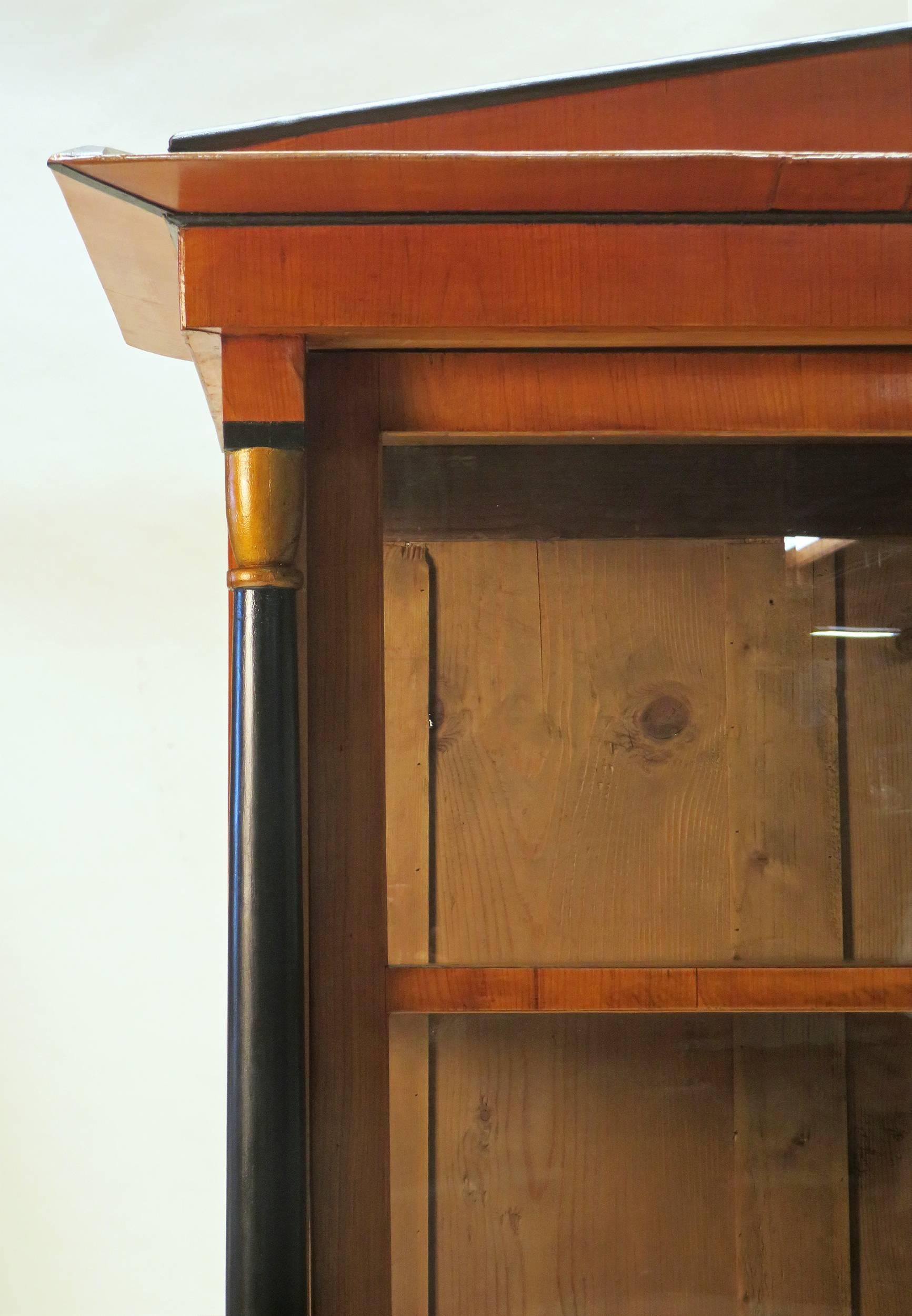 German 19th century Austrian Biedermeier Style Bookcase - Cabinet