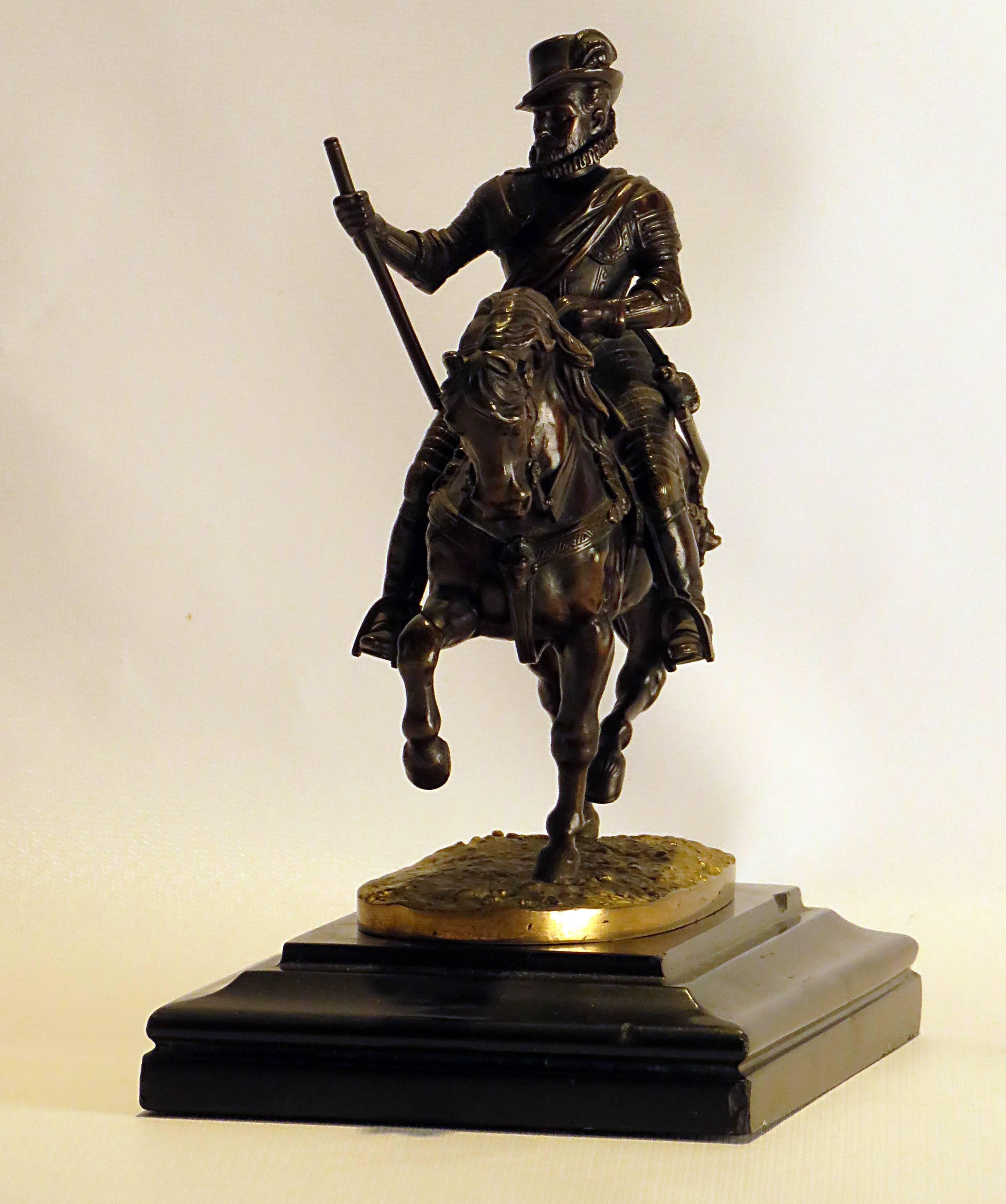 Napoleon III Bronze of Prince Philip the Silent Riding by Count Nieuwerkerke, circa 1850