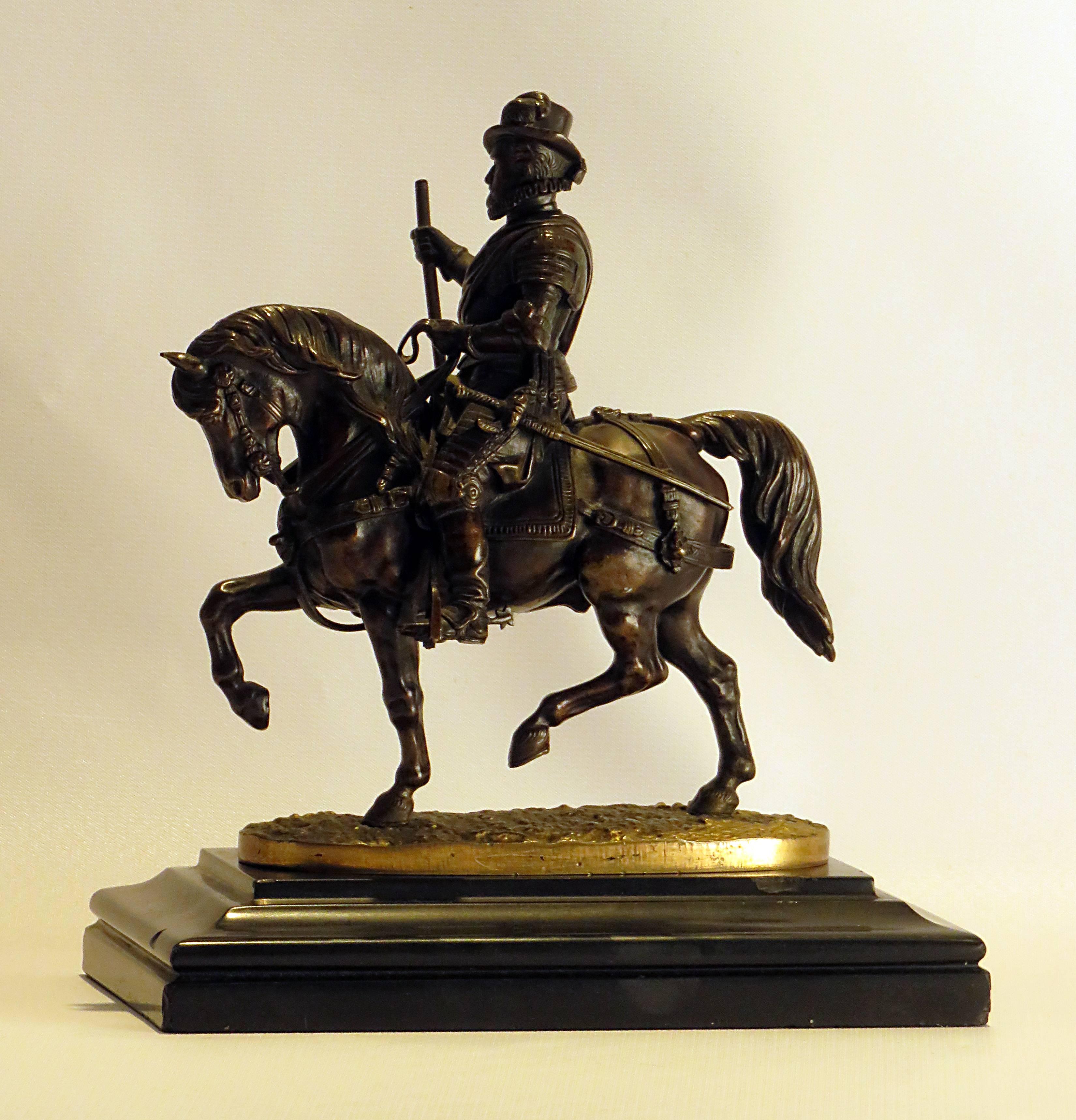 French Bronze of Prince Philip the Silent Riding by Count Nieuwerkerke, circa 1850