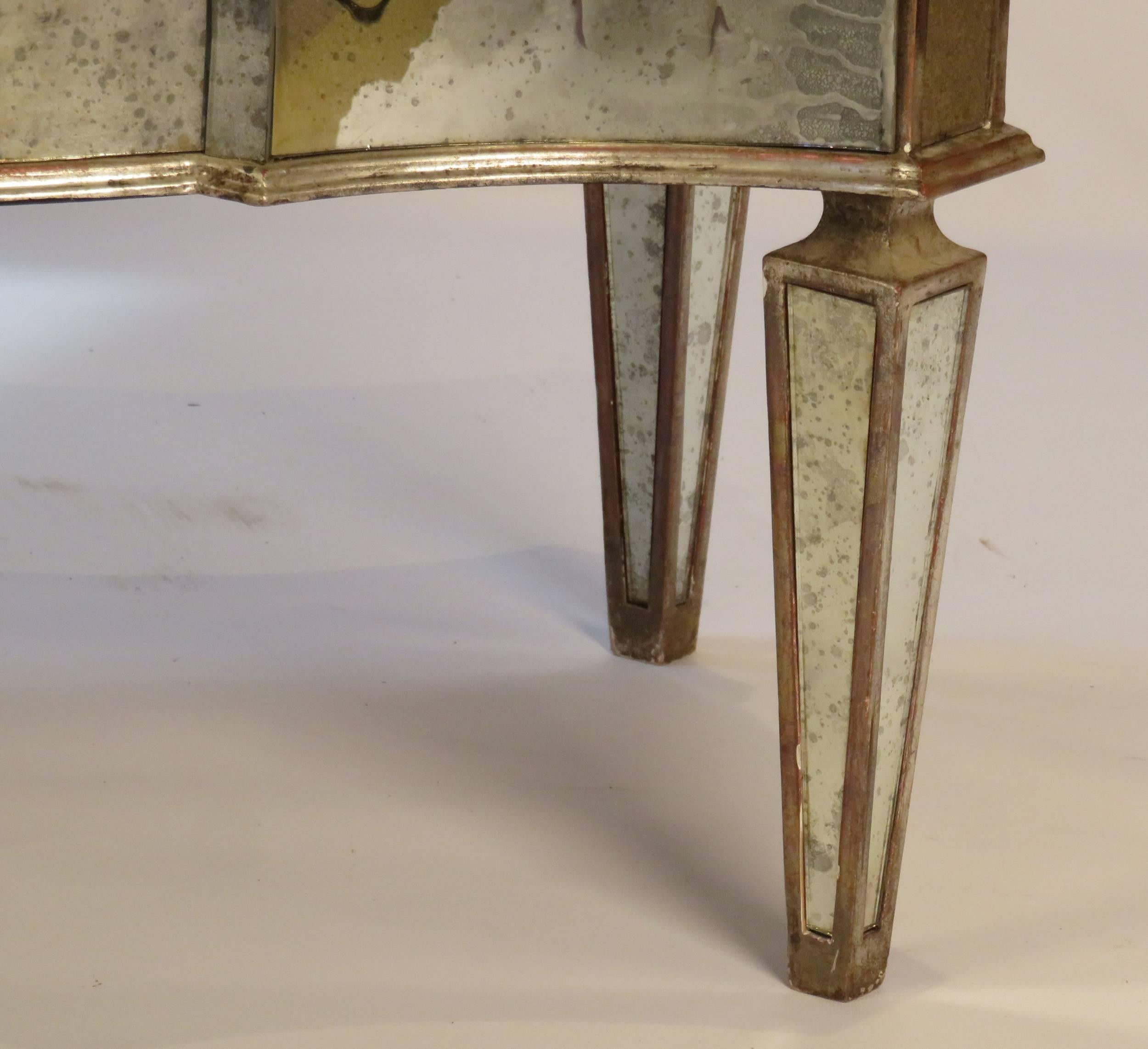 Modern Vintage Mirrored Coffee Table