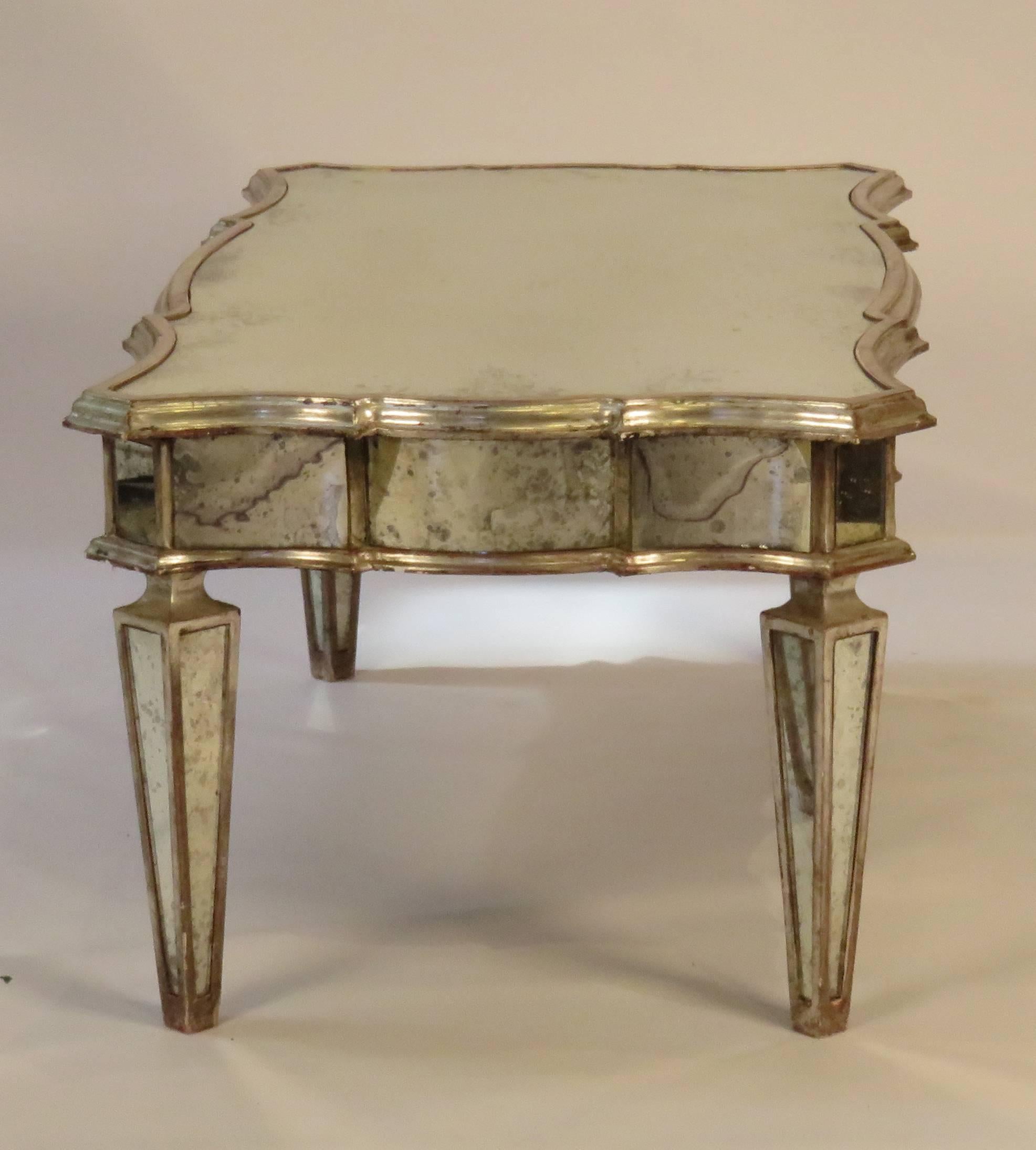 American Vintage Mirrored Coffee Table