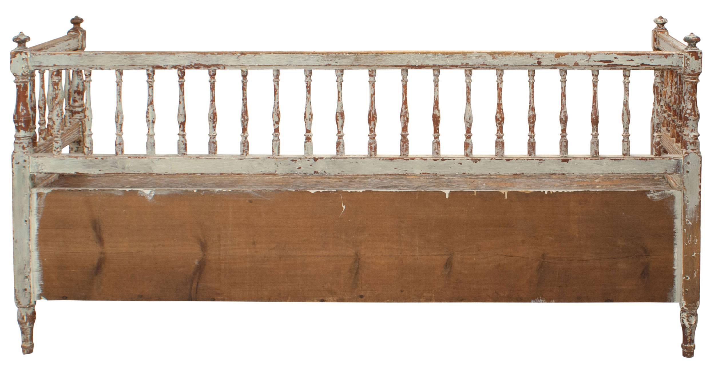 Wood Swedish Bench, circa 1830