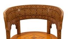 Pair of Moroccan Inlaid Klysmos Chairs, circa 1920