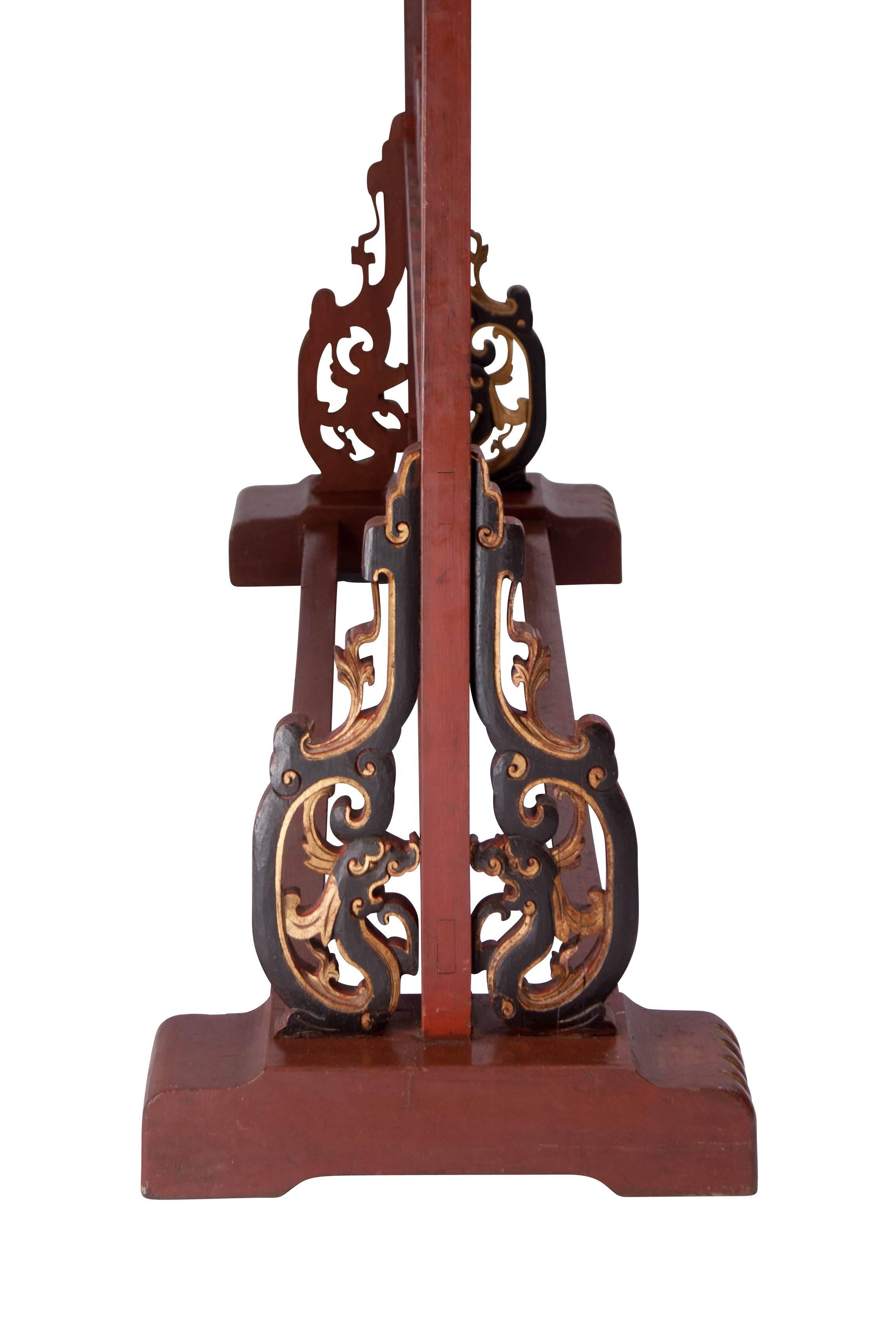 Late Ching Dynasty Coat and Shoe Rack, circa 1900 In Good Condition In San Francisco, CA