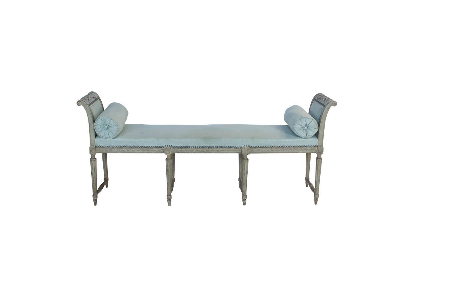 Empire Painted French Bench or Window Seat, circa 1870