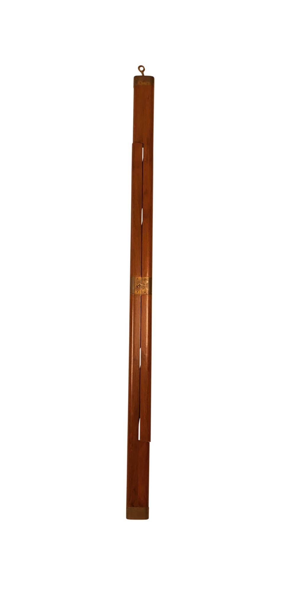 A handsome Anglo-Indian mahogany brass-mounted folding elephant ladder, circa 1920. A rare interesting and useful piece made during the late colonial period.
