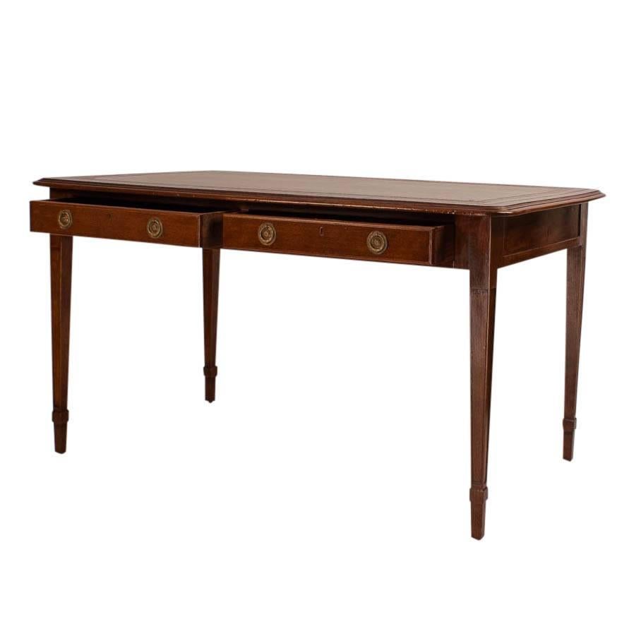 Edwardian English Mahogany Writing Table, circa 1910 In Good Condition In San Francisco, CA