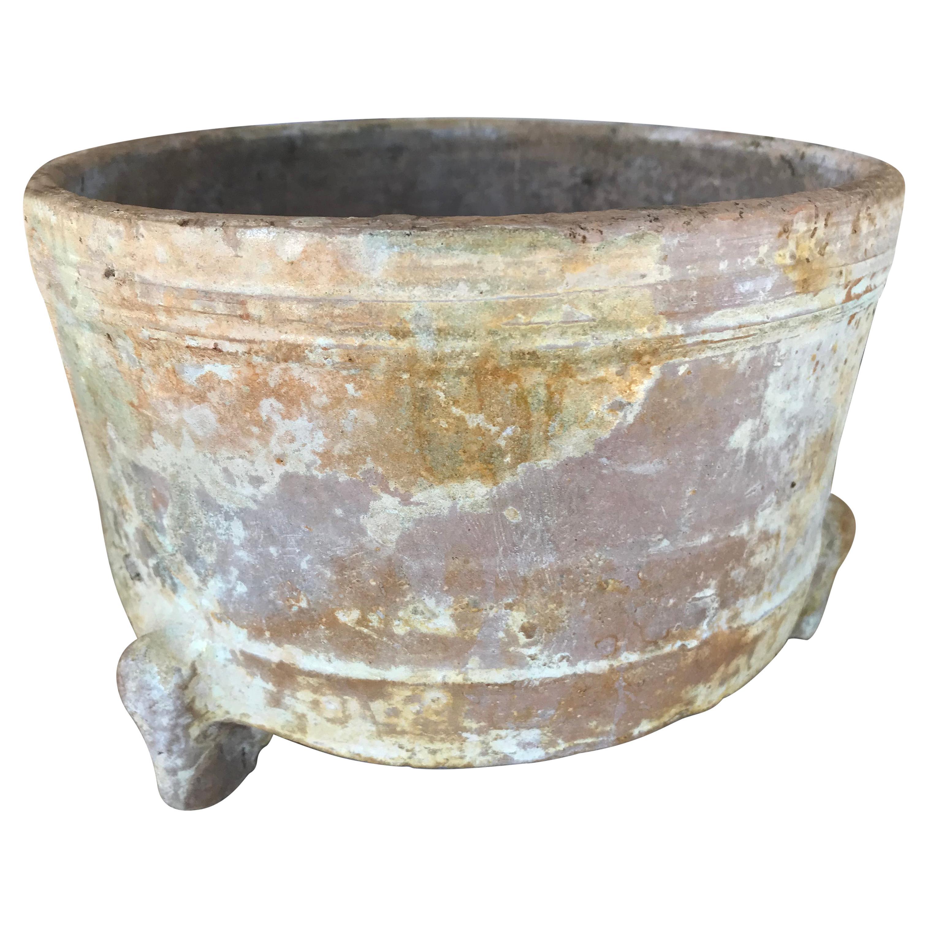 Jardinière ou cache-pot en argile de la dynastie Han