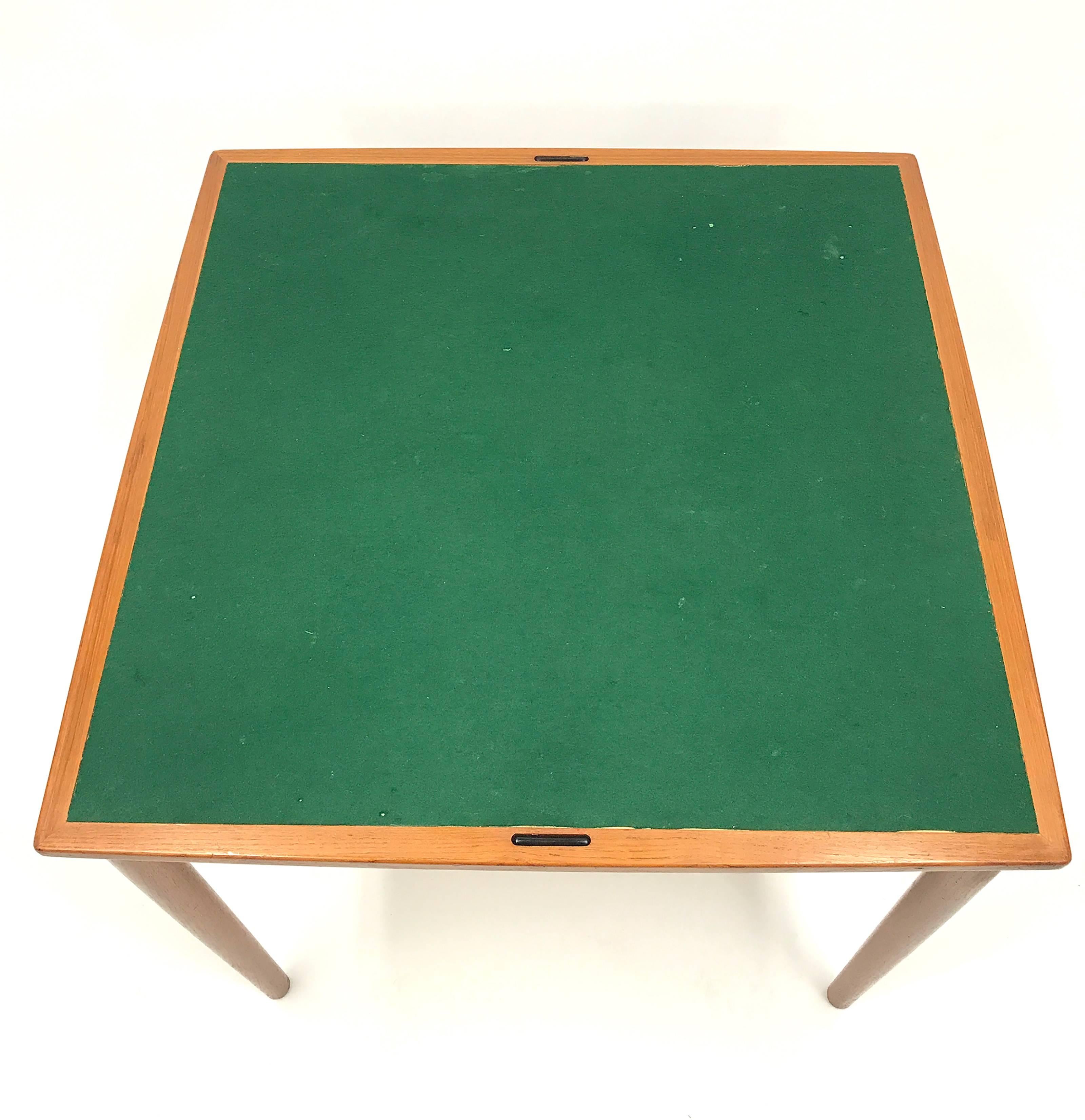 20th Century Mid-Century Reversible-Top Danish Teak Game Table in the Manner of Poul Hundevad